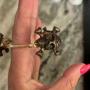 Bourbon and Boweties Skull Bangle - Brown - Gasparilla